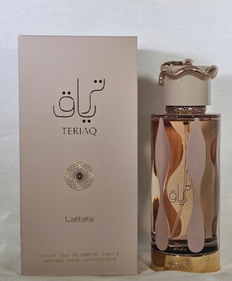 Teriaq By Lattafa 3.4.Oz 100 ML Eau De Parfum Spray New 