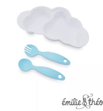 Baby Bowl, Spoon  Baby Fork  2 sets   The Nuage Set  New in Gift Box