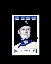 Bill Burbach Signed 1992 Wiz Yankees of The 70's New York Yankees Autograph