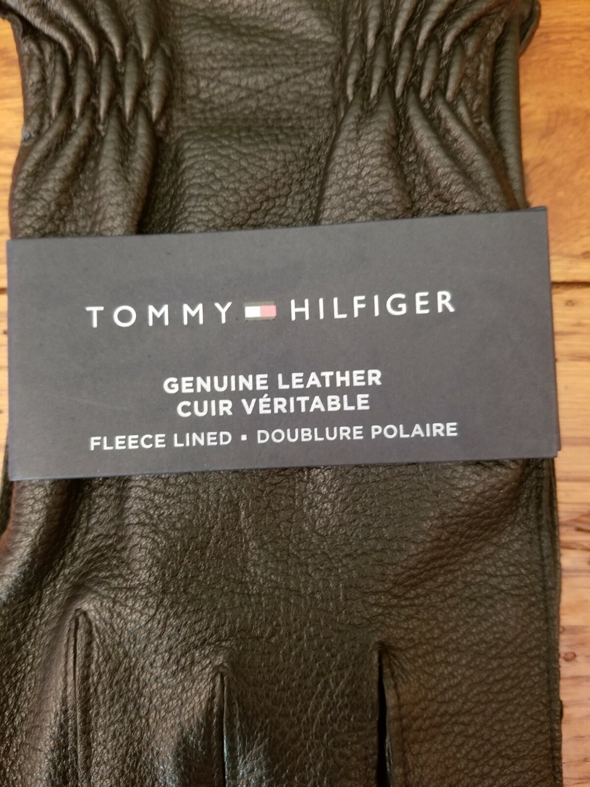 Tommy Hilfiger Genuine Leather Fleece Lined Touchscreen Tactiles 