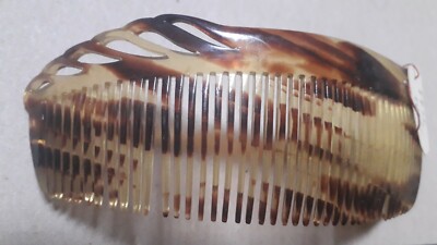 Peigne-touffe Vintage En Acétate Fait Main - Écaille - Fabriqué En France Années 1920/30 - Femme