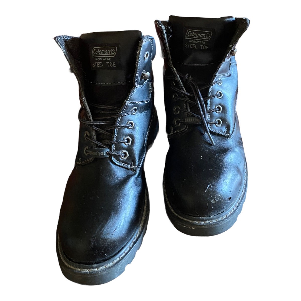 Coleman Mens\'s Steel Toe Safefty Work Boots - Black My husband main image 3