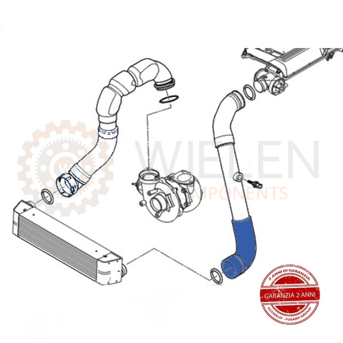 Tuyau Coude Turbo Pour BMW 5 E60 E61 525d 530d – Pièce De Rechange Renforcée Kevlar – Compatible Plusieurs Références OEM