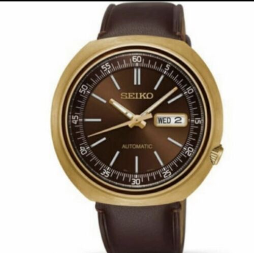 NOS SEIKO SRPC16K1 Recraft UFO Automatic Watch 4R36 Hardlex 100m Brown Gold  | eBay