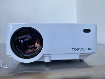 TOPVISION T21 Mini Projector 3600L Smartphone Sync HDMI VGA Home