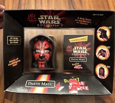 Star Wars Episode I Darth Maul Rubik's Cube Puzzle 1999 Brand New Factory Sealed