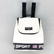 Vintage Polo Sport Ralph Lauren White Handbag Bag Purse