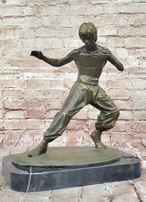 Bruce Lee Limited Edition Pure Copper Martial Statue Signed and Numbered by Gift