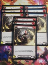 9 Card Playset Vigor Rush Arcane Rising Unlimited  Flesh and Blood FAB