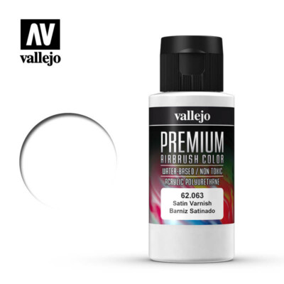 (Y) Vallejo 62.063 Premium satin Varnish, seidenmatt 60ml  
