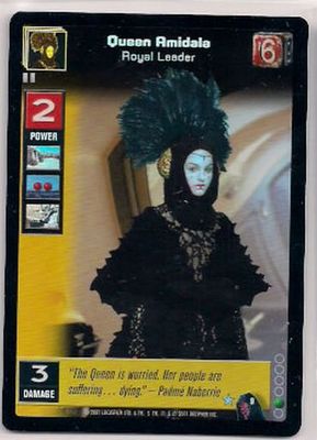 Star Wars Young Jedi CCG Reflections FOIL #9 Queen Amidala, Royal Leader