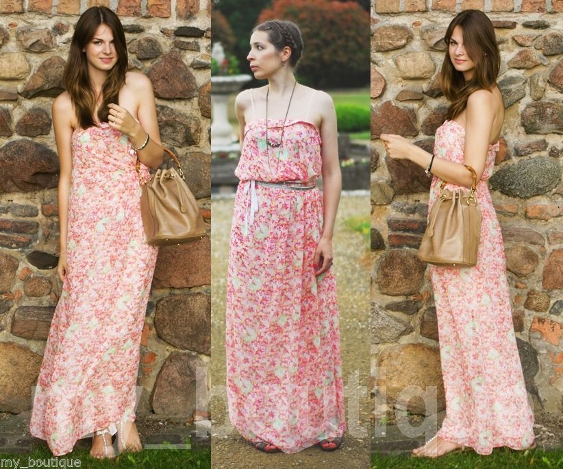 zara pink floral maxi dress Zara Pink Maxi Dress