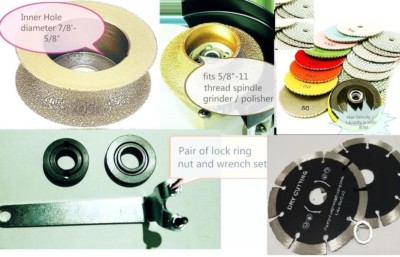 3/4'' Full Bullnose Router Bit 6'' Polishing Pad Cutting Blade 9+1 granite marble