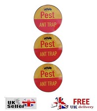3 ANT TRAPS Pest Stop Cockroaches Beetle Fleas Woodlice Bed Bugs Catcher Trap