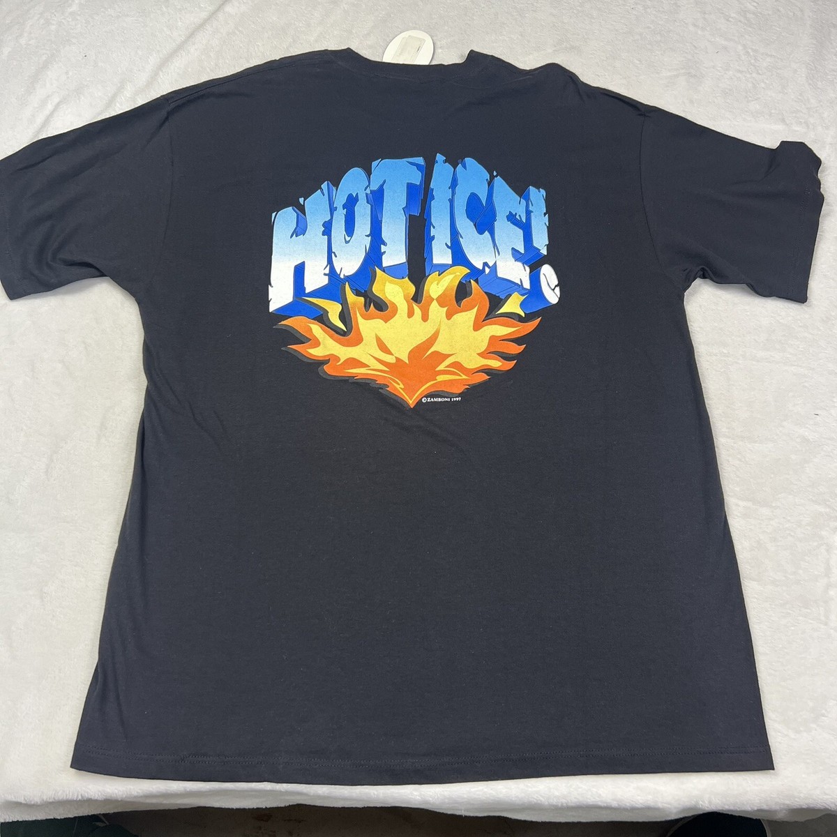 Vintage Zamboni Hockey Shirt Size Large Hot Ice 1997 | eBay