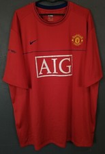 MEN'S NIKE MANCHESTER UNITED 2008 TRAINING FOOTBALL SOCCER SHIRT JERSEY SIZE 2XL