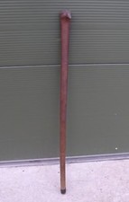 Antique Wooden Walking Stick with Carved Head Handle Kepkypa Corfu (90cm long)