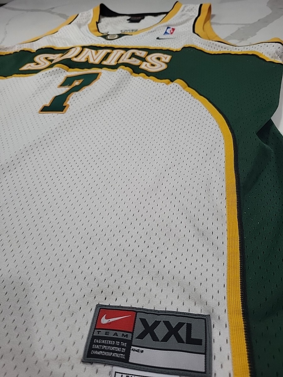 Vintage Nike Seattle Supersonics Rashard Lewis Sewn Jersey Size