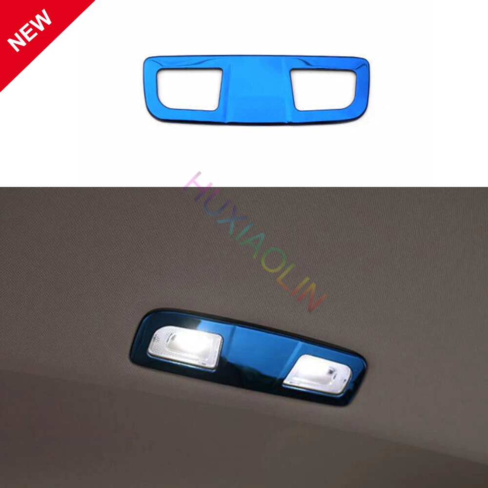 For Buick Regal 2017-20 Rear Reading Light Lamp Frame Trim Blue Steels 1PCS