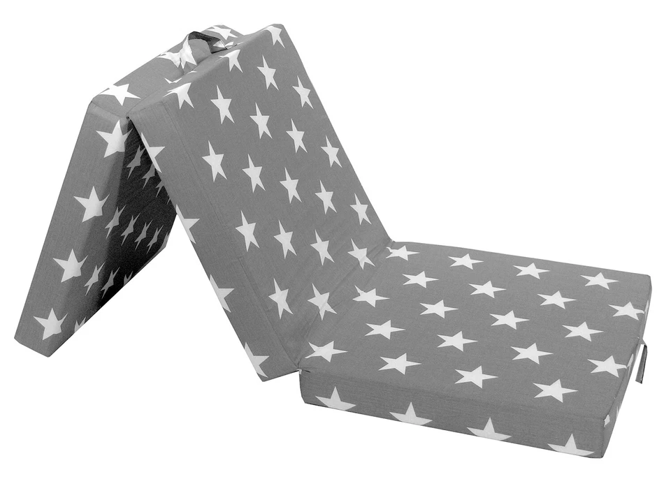 Klappmatratze Faltmatratze Reisebett Klappbett Matratze Mischgewebe Grau 70x190