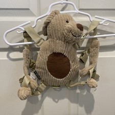 Eddie Bauer Brown Puppy Toddler 2-in-1 Safety Harness Buddy Backpack 10  