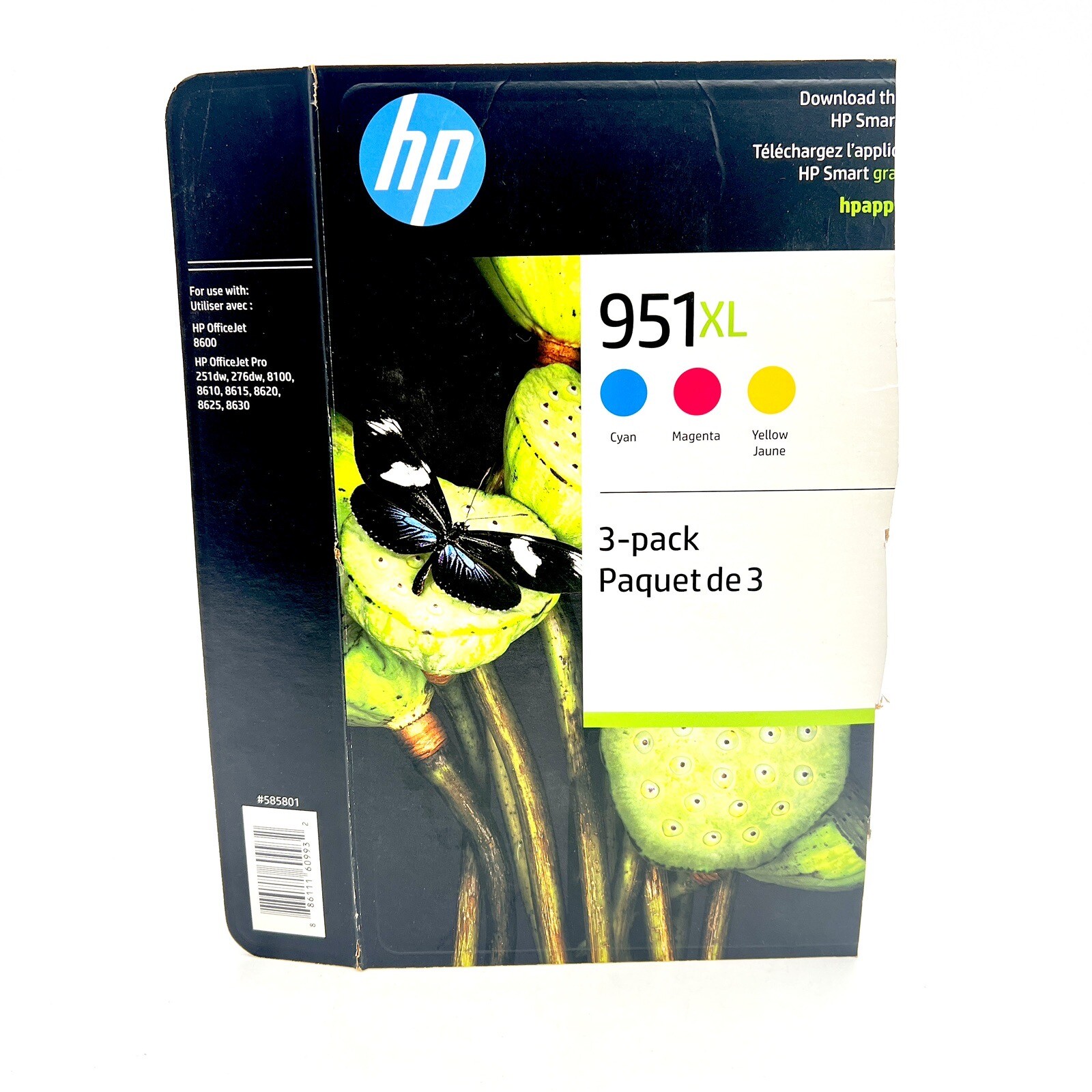 HP 951XL Color Ink Cartridge 3Pack (2Pack) Cyan/Magenta, Expires 04/