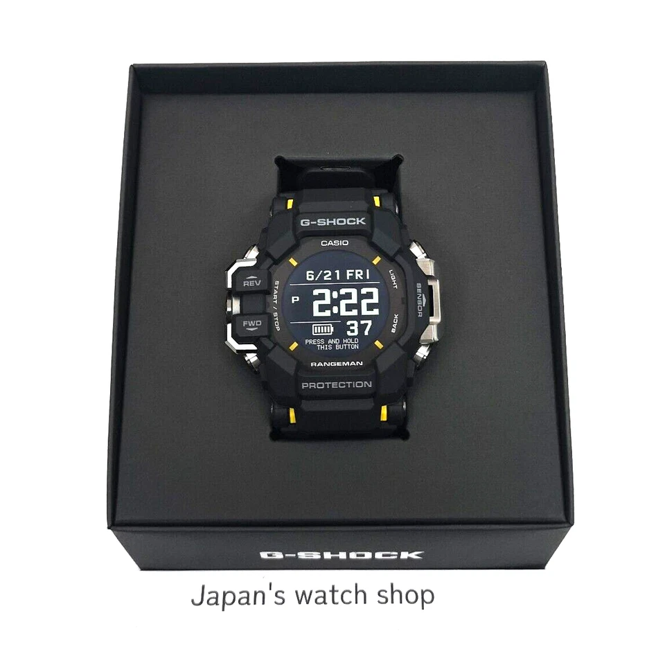 Черные мужские часы CASIO G-SHOCK MASTER OF G Rangeman GPR-H1000-1JR новые в коробке - Изображение 3 из 4