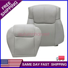 2x For 2006-2010 Jeep Commander Driver Perf Leather Replacement Seat Cover Gray