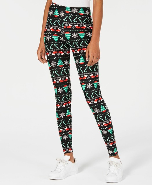 women's holiday print leggings