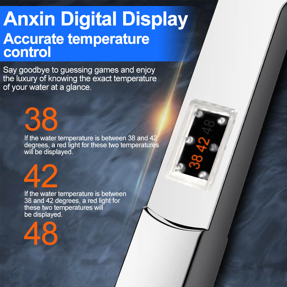 Ionic Shower Head High Pressure Filtration Beads Adjustable 40 Water