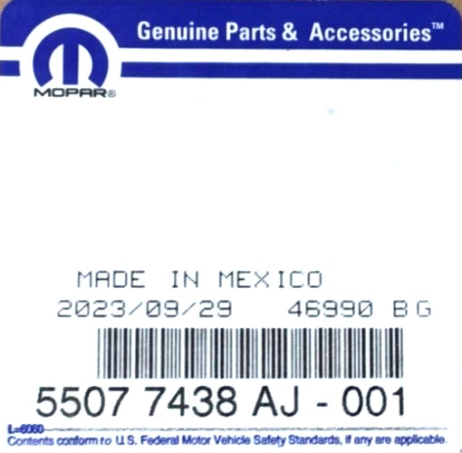 02-08 Dodge Ram 1500 02-09 2500 3500 espejo retrovisor lateral manual pasajero OEM 55077438AJ Foto 3 de 4