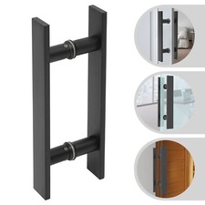 H Shape Pull Push Sliding Barn Door Handles Double Sided Stainless Door Handle