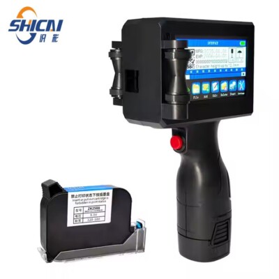 Handheld Inkjet Printer 600DPI Date Logo Barcode Coder Batch Coding Machine