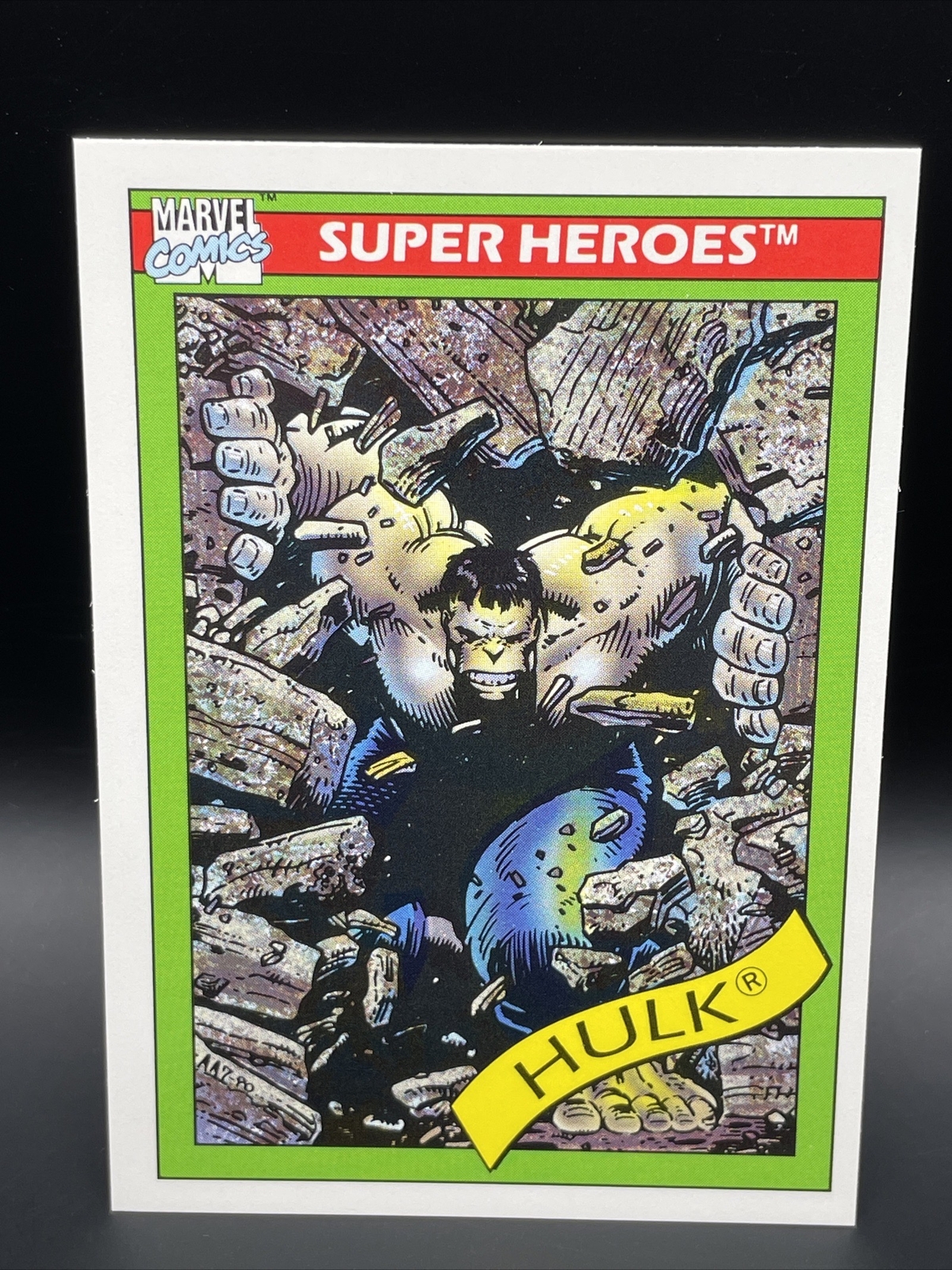 Hulk (Gray) 1990 Impel Marvel Universe #17 Super Heroes Rookie RC