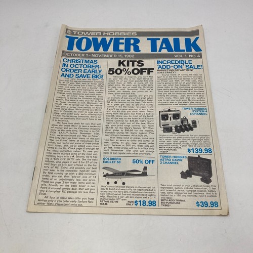 3 Vintage Tower Hobbies Tower Talk Catalog Magazine ISSUES 1982 1983 1984 - Picture 10 of 12