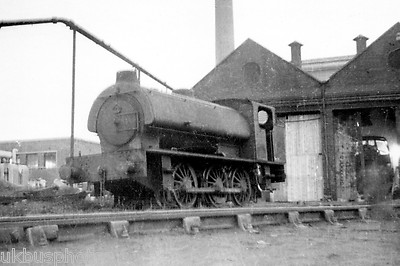 NCB Austerity 0-6-0st outside shed Cadeby Colliery Sth Yorks Zeche Eisenbahn Foto