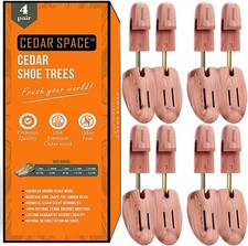 Wooden Shoe Stretcher Tree Sizes 6.5-14 Cedar Wood Shoe Trees