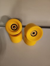 Yellow Skateboard Wheels With Yellow Bearings