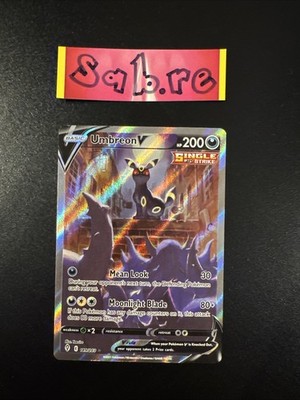 Pokémon Karte Mint/NM Zustand Umbreon V Alt Art SWSH Evolving Skies 189/203