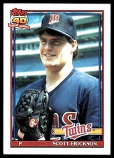 Scott Erickson 1991 Topps #234 Twins MLB READ FREE SHIPPING AutographDen