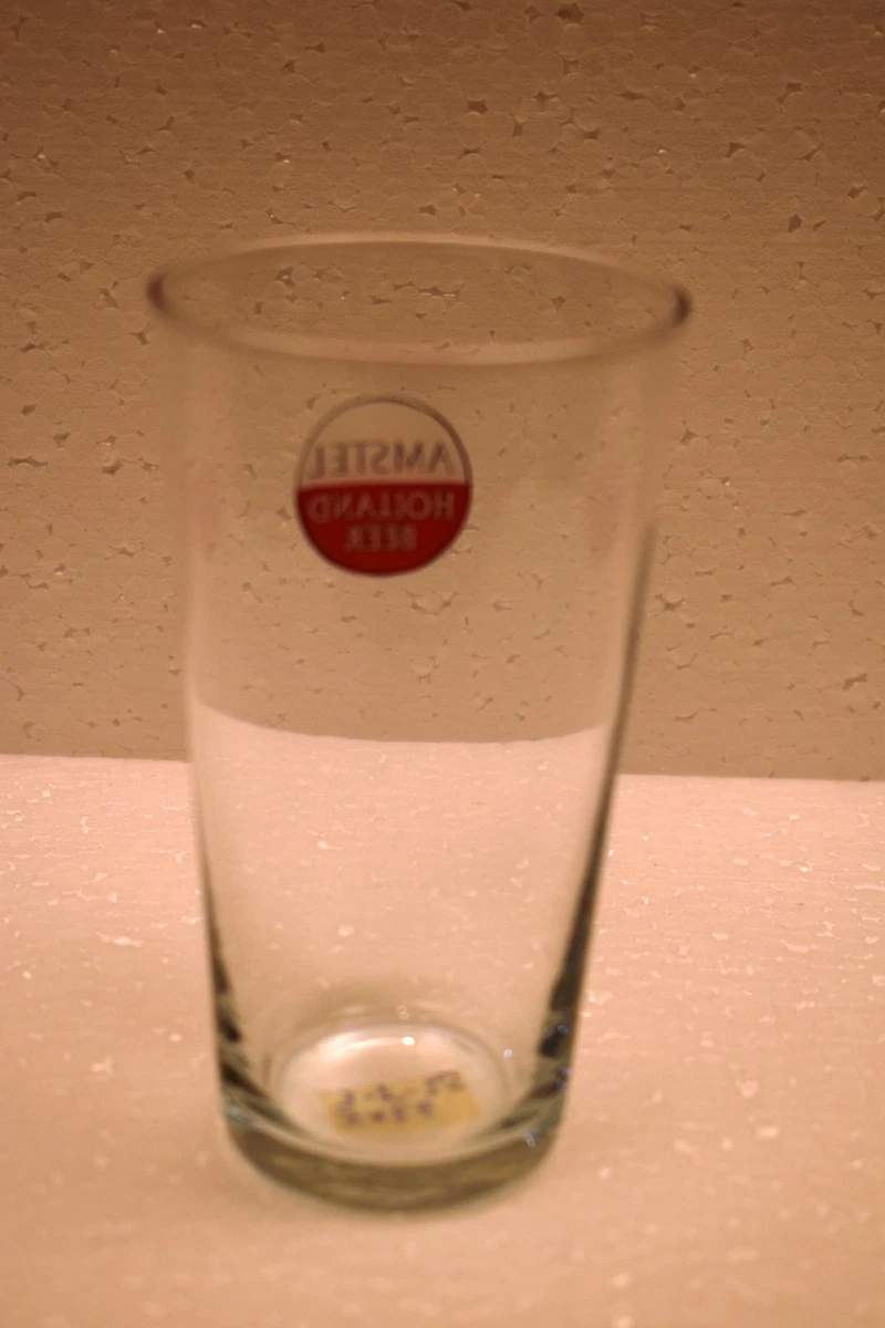 Vintage Amstel Holland Beer Advertising Glass Tumbler Dutch Brewery Breweriana"R