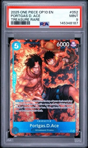 2025 ONE PIECE OP10-ROYAL BLOOD #052 PORTGAS D. ACE TREASURE RARE