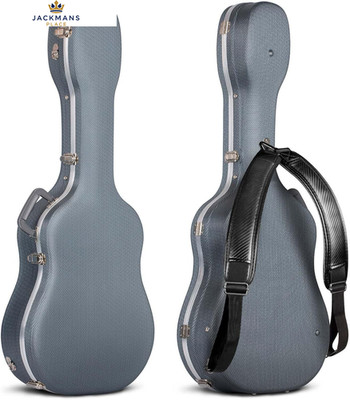 CAHAYA Akustikgitarrenkoffer schwarz ABS wasserdicht 41 Zoll, navy