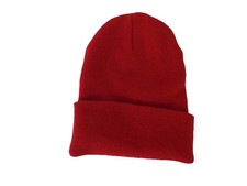 Winter cap hat beanie knit ski hat red Unisex One size Fits All NWOT