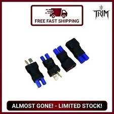 2 Paire T-Plug to EC2 RC Battery Adapter Male Female Connectors for Lipo