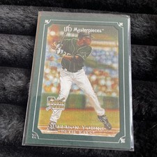 2007 Upper Deck Masterpieces Green Linen Delmon Young Rookie #51 RC