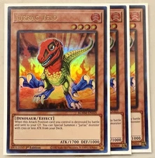 Yugioh! 3x Jurrac Velo BLMM-EN105 Ultra Rare 1st Ed NM