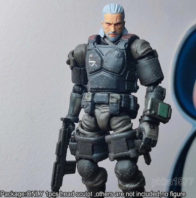 Pre-sale Hand-Painted 1/18 Hunter Geralt Head Sculpt Model For 3.75'' Figure