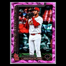 2025 Topps Update Series #US185 Matthew Liberatore Pink Diamante Foil