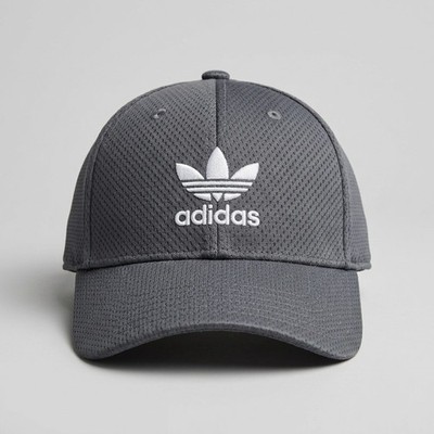 Adidas Originals Cap Cappy Mesh Grau Grey Trefoil Basecap Mütze Kappe Herren Top